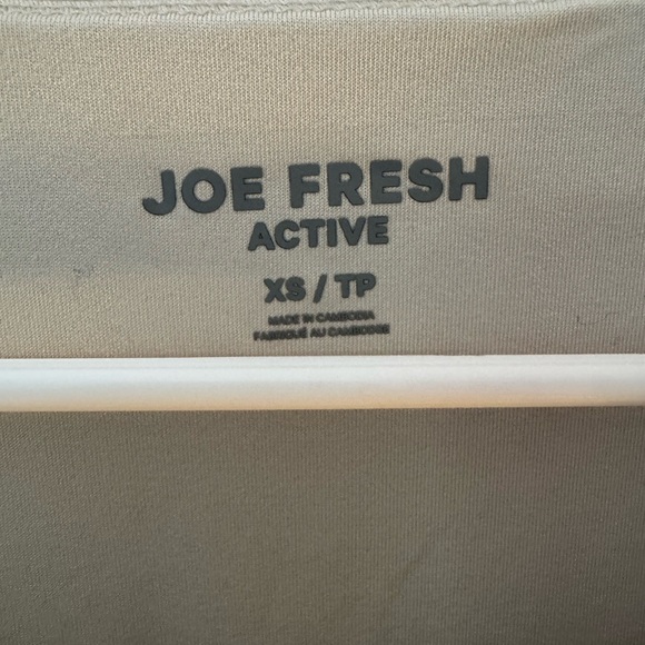 Joe Fresh Cream Ribbed Crop Top - Picture 2 of 3